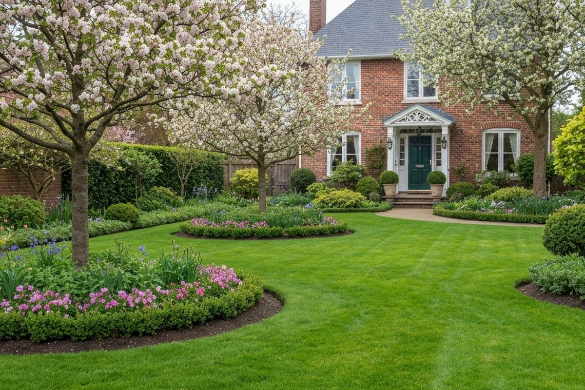 Lush residential garden redesign in Saint-Lambert